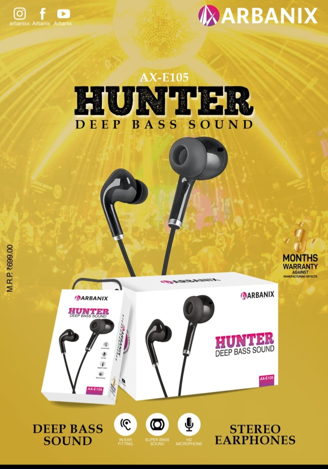 ARBANIX EARPHONES
